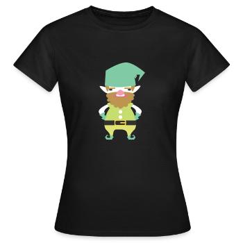 Nan nains de jardin cadeau lutins enfant - T-shirt Femme - noir - Devant - AI Model Female 172 dark (172cm)