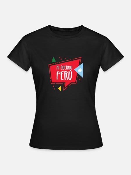 Saying Gift Party Peru Cusco Lima Backpacker - Women's T-Shirt - black