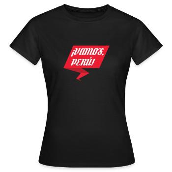 Admettez la parole cadeau de la Coupe du monde De Pérou Fan Patriot - T-shirt Femme - noir - Devant - AI Model Female 172 dark (172cm)