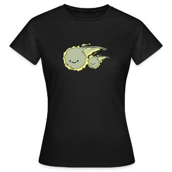 Komet Geschenk Kind Sohn Weltall Astronaut Stern - Frauen T-Shirt - Schwarz - Vorne - AI Model Female 172 dark (172cm)