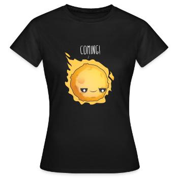 Spruch Party Sonne Komet Sternschnuppe Planet All - Frauen T-Shirt - Schwarz - Vorne - AI Model Female 172 dark (172cm)