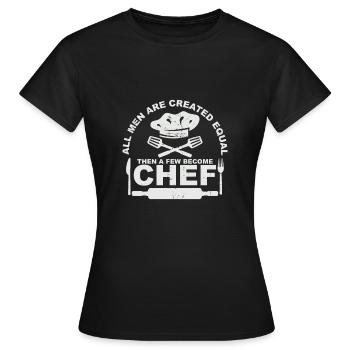 Chefkoch - Frauen T-Shirt - Schwarz - Vorne - AI Model Female 172 dark (172cm)