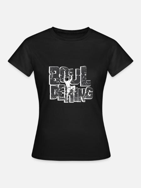 Bouldern - Frauen T-Shirt - Schwarz