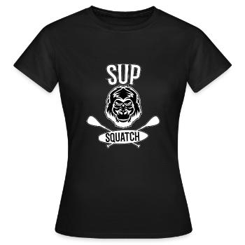 SUP - Frauen T-Shirt - Schwarz - Vorne - AI Model Female 172 dark (172cm)