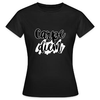 Carpe Diem - Women's T-Shirt - black - Front - AI Model Female 172 dark (172cm)