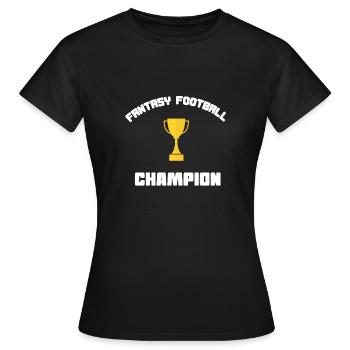 Fantasy Football - Frauen T-Shirt - Schwarz - Vorne - AI Model Female 172 dark (172cm)