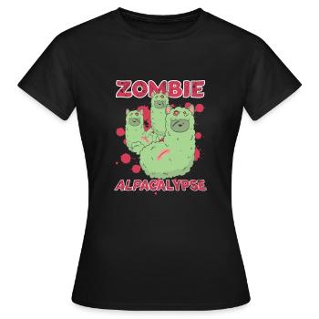 Zombie Apocalypse - T-shirt Femme - noir - Devant - AI Model Female 172 dark (172cm)