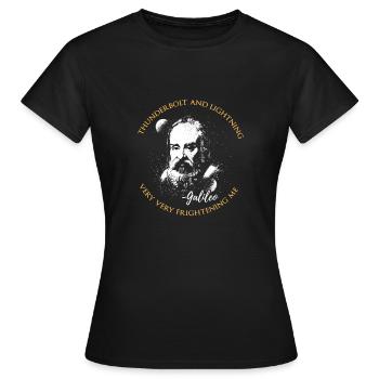 Coup de foudre et foudre - T-shirt Femme - noir - Devant - AI Model Female 172 dark (172cm)