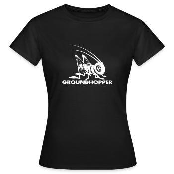 Groundhopper - T-shirt Femme - noir - Devant - AI Model Female 172 dark (172cm)