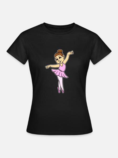 Ballett-Modell - Frauen T-Shirt - Schwarz