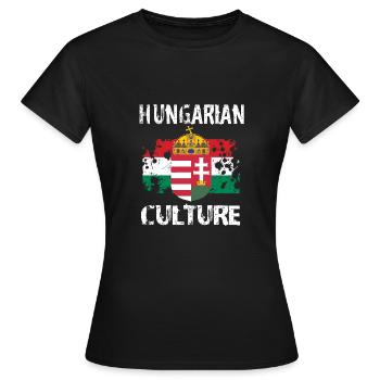 Culture hongroise - T-shirt Femme - noir - Devant - AI Model Female 172 dark (172cm)