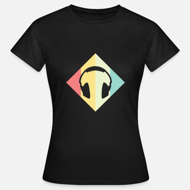 headphone - Women's T-Shirt - black