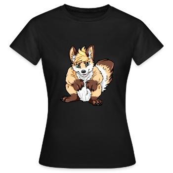 furry - Women's T-Shirt - black - Front - AI Model Female 172 dark (172cm)