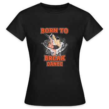 Breakdance - T-shirt Femme - noir - Devant - AI Model Female 172 dark (172cm)
