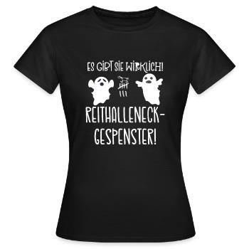 Reithalleneckgespenster équitation équitation - T-shirt Femme - noir - Devant - AI Model Female 172 dark (172cm)