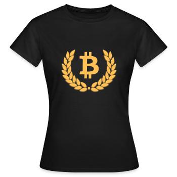 Bitcoin - T-shirt Femme - noir - Devant - AI Model Female 172 dark (172cm)