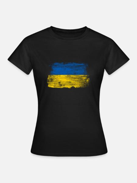 Ukraine - Frauen T-Shirt - Schwarz