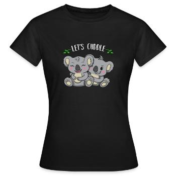 Koala Koalabär Kuschel Geschenk - Frauen T-Shirt - Schwarz - Vorne - AI Model Female 172 dark (172cm)