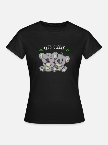 Koala Koala ourson câlin cadeau - T-shirt Femme - noir