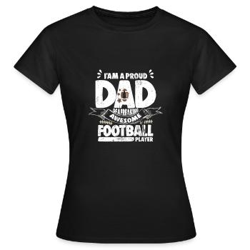 Football américain - T-shirt Femme - noir - Devant - AI Model Female 172 dark (172cm)