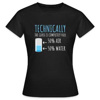 Nerdy gens mignon cadeau - T-shirt Femme - noir - Devant - AI Model Female 172 dark (172cm)