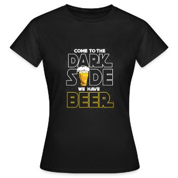 bière - T-shirt Femme - noir - Devant - AI Model Female 172 dark (172cm)