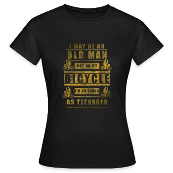 vélo - T-shirt Femme - noir - Devant - AI Model Female 172 dark (172cm)
