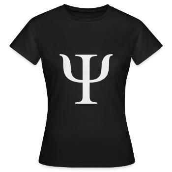 Cadeau De Symbole De Psi Vintage Alphabet Grec Sorority - T-shirt Femme - noir - Devant - AI Model Female 172 dark (172cm)