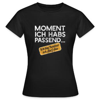 Rentner Kleingeld Kasse Supermarkt Geschenk. - Frauen T-Shirt - Schwarz - Vorne - AI Model Female 172 dark (172cm)