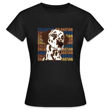 Dalmatian - Women's T-Shirt - black - Front - AI Model Female 172 dark (172cm)
