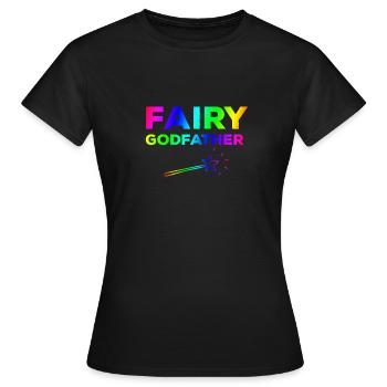 Feenhafter Pate - Frauen T-Shirt - Schwarz - Vorne - AI Model Female 172 dark (172cm)