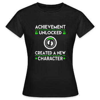 Erstellt einen neuen Charakter - Frauen T-Shirt - Schwarz - Vorne - AI Model Female 172 dark (172cm)