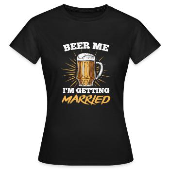 jeune marié - T-shirt Femme - noir - Devant - AI Model Female 172 dark (172cm)