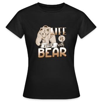 porter - T-shirt Femme - noir - Devant - AI Model Female 172 dark (172cm)