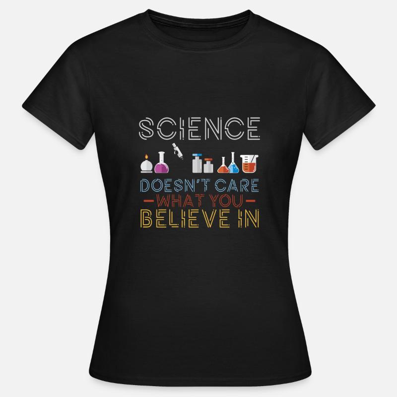 Experiments Gift Science Facts - Women's T-Shirt - black