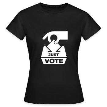 Geschenk ohne Stimmrecht für mittelfristige Wahlkämpfer - Frauen T-Shirt - Schwarz - Vorne - AI Model Female 172 dark (172cm)