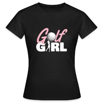 Golf Girl - Golf - Frauen T-Shirt - Schwarz - Vorne - AI Model Female 172 dark (172cm)
