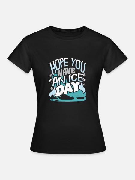 Eislaufen - Frauen T-Shirt - Schwarz