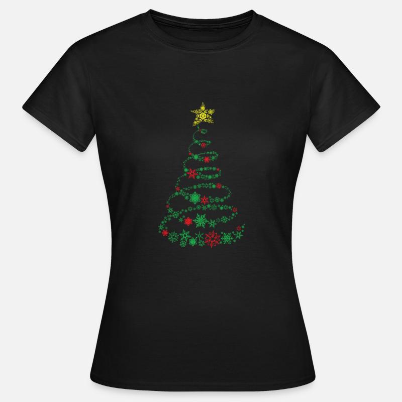 Cadeau de noël arbre de noël Bethléem - T-shirt Femme - noir