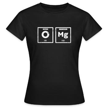 OMG Chemiker - Frauen T-Shirt - Schwarz - Vorne - AI Model Female 172 dark (172cm)