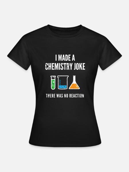 Chemie-Witz - Frauen T-Shirt - Schwarz