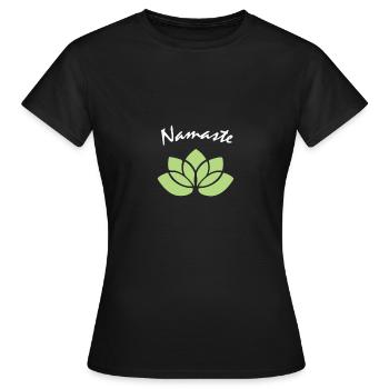 Namaste - T-shirt Femme - noir - Devant - AI Model Female 172 dark (172cm)