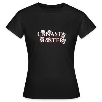 Canasta design Cadeau pour les joueurs de jeux de cartes et - T-shirt Femme - noir - Devant - AI Model Female 172 dark (172cm)