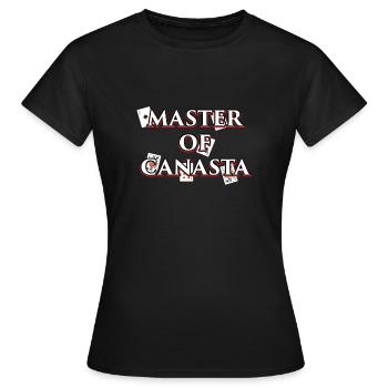 Canasta design Cadeau pour les joueurs de jeux de cartes et - T-shirt Femme - noir - Devant - AI Model Female 172 dark (172cm)