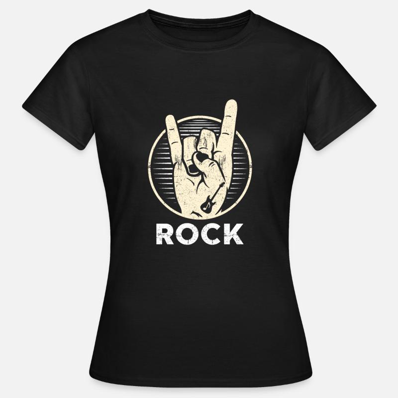 rock n roll - Frauen T-Shirt - Schwarz