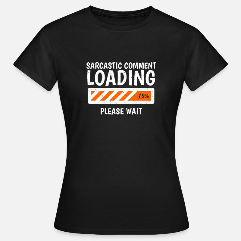 sarkasme - Dame-T-shirt - sort