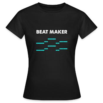 Beat Maker - Frauen T-Shirt - Schwarz - Vorne - AI Model Female 172 dark (172cm)
