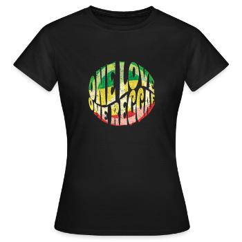 Reggae Music - Women's T-Shirt - black - Front - AI Model Female 172 dark (172cm)