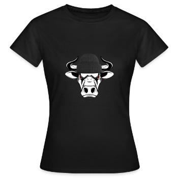 taureau - T-shirt Femme - noir - Devant - AI Model Female 172 dark (172cm)