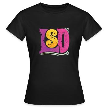 LSD drug - Women's T-Shirt - black - Front - AI Model Female 172 dark (172cm)